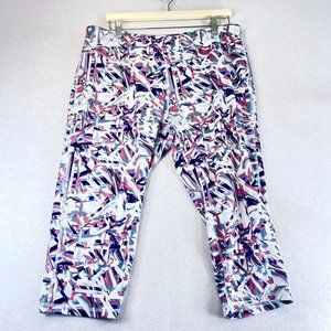 NWOT PRO PLAYER Womens XL Abstract Leggings Colorful Performance Stretch Casual
